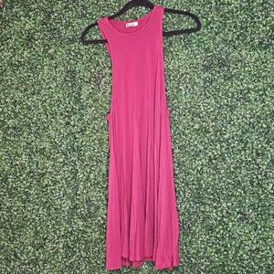 Elegant Fuchsia Mini Dress